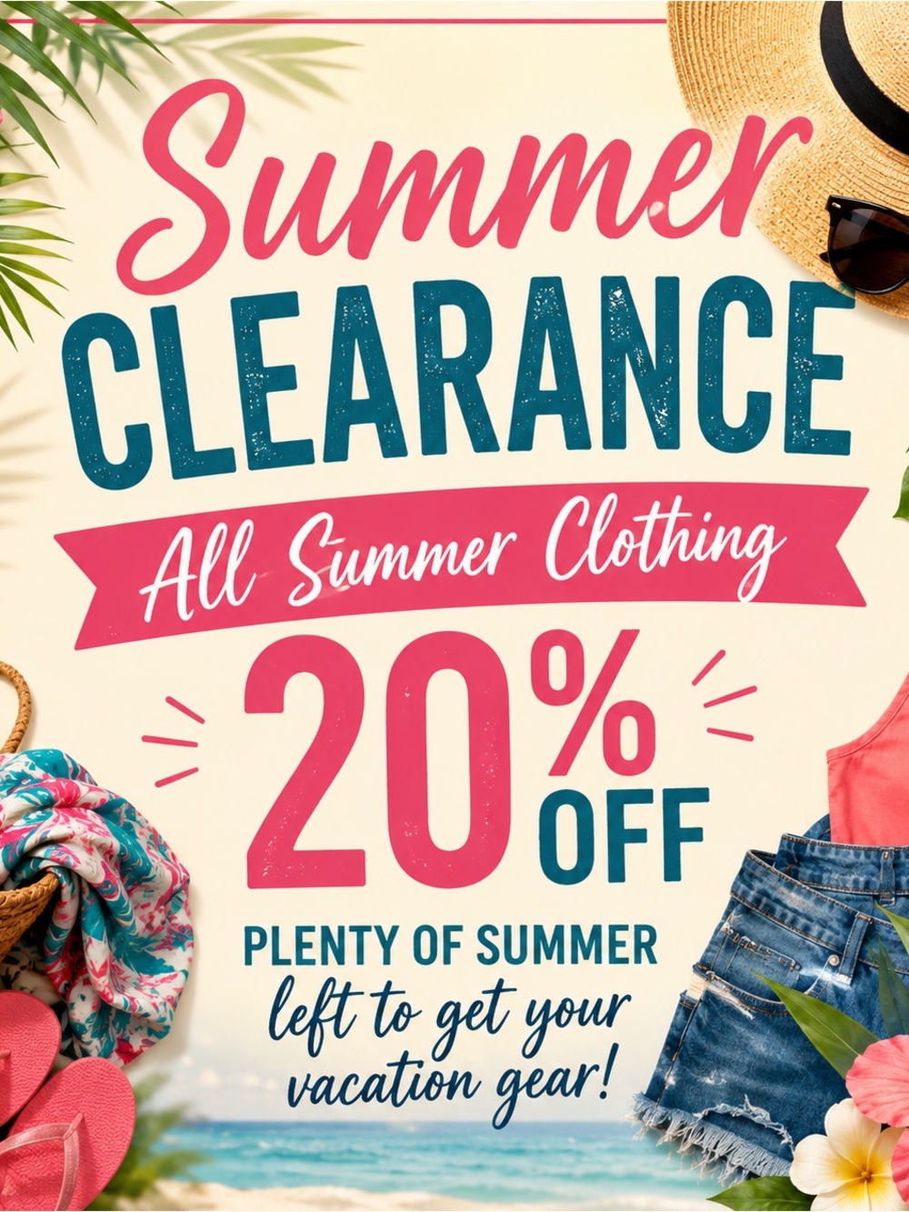 SUMMER CLEARANCE SALE